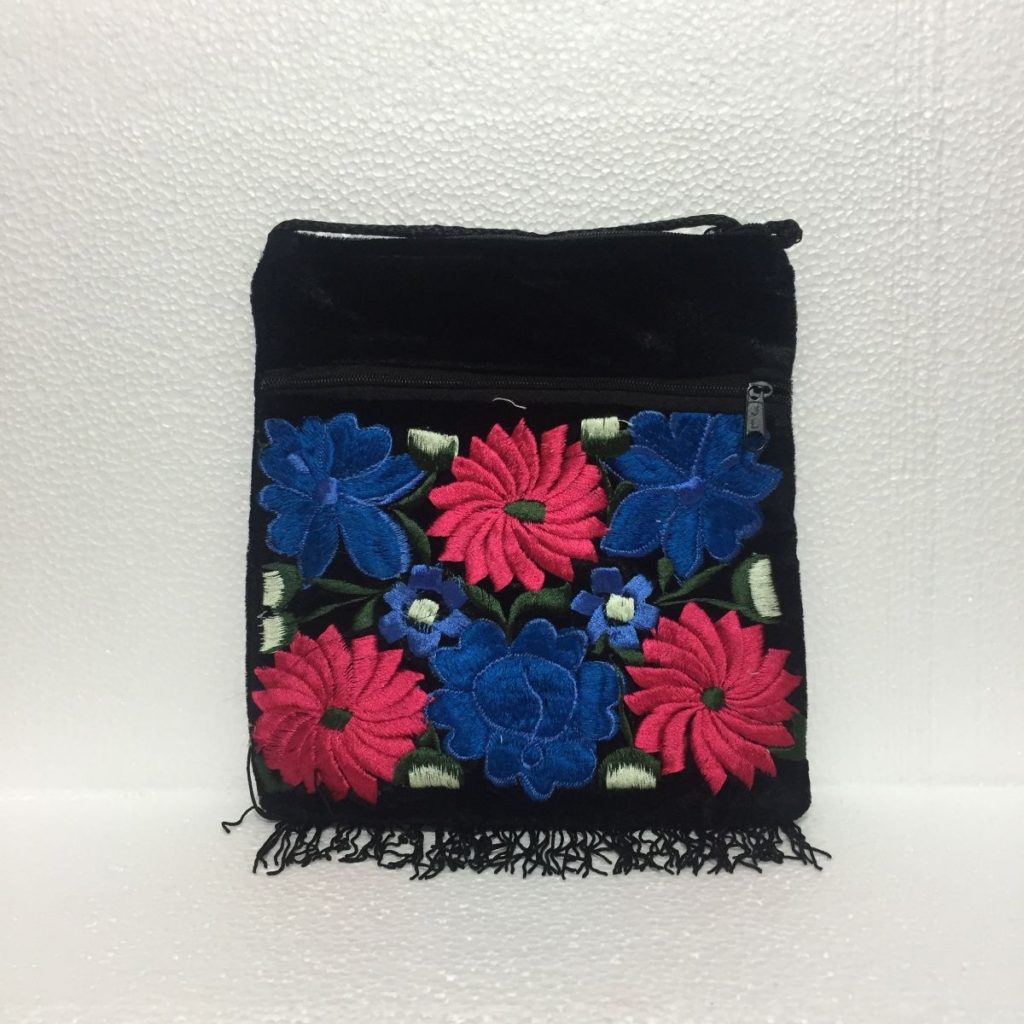 Bolsa artesanal terciopelo (mediana) al mayoreo — Imagen 2