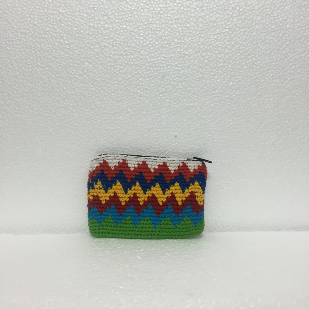 Monedero artesanal Tela Crochet al mayoreo — Imagen 2