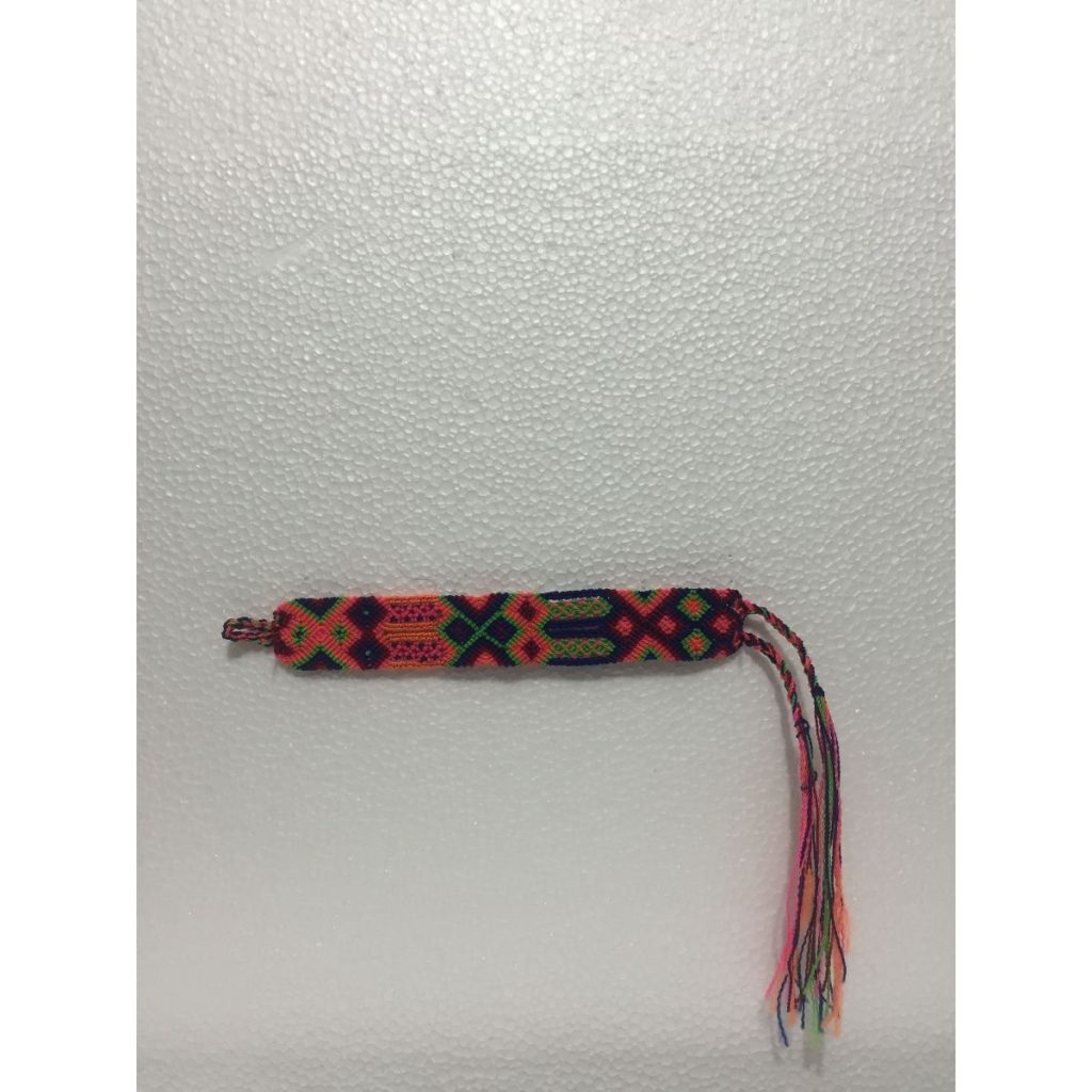 Pulsera artesanal ancha tejida al mayoreo — Imagen 2