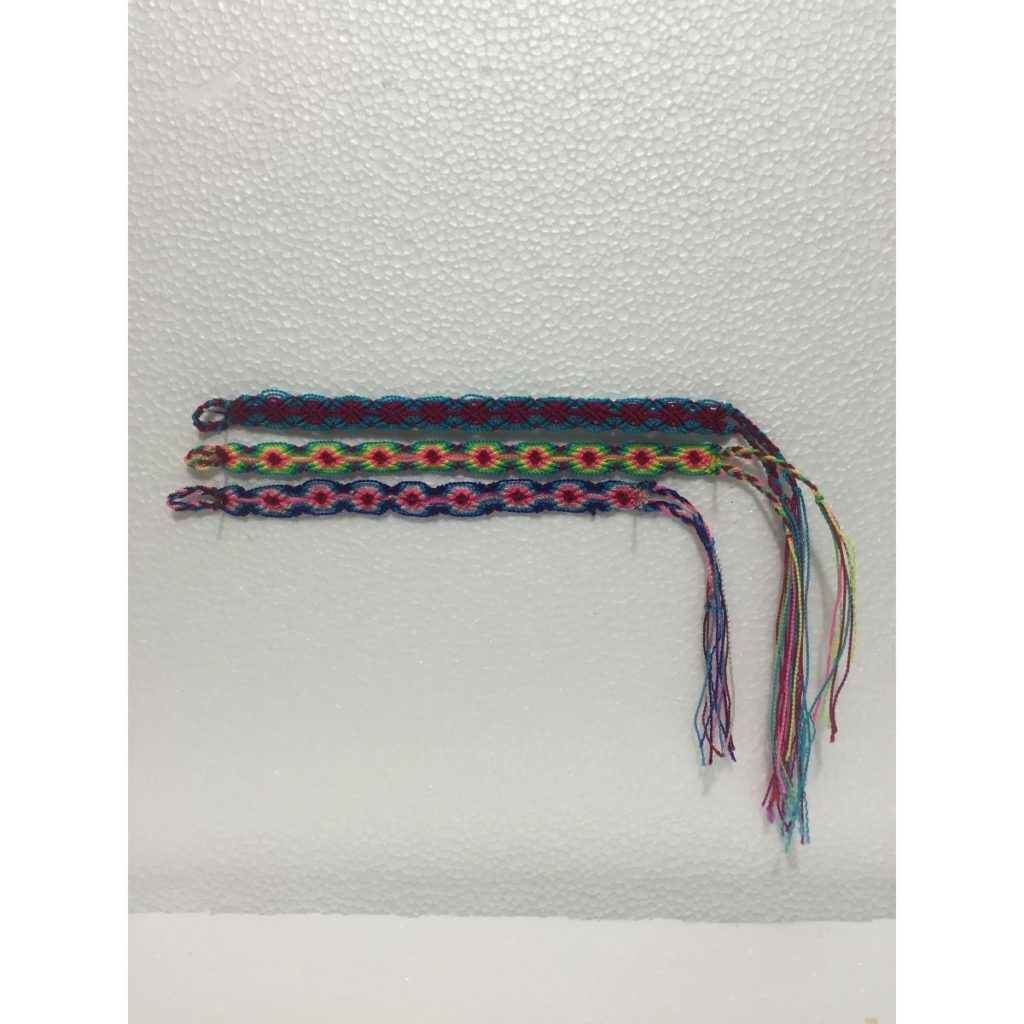 Pulsera artesanal multicolor (mediana) al mayoreo — Imagen 2