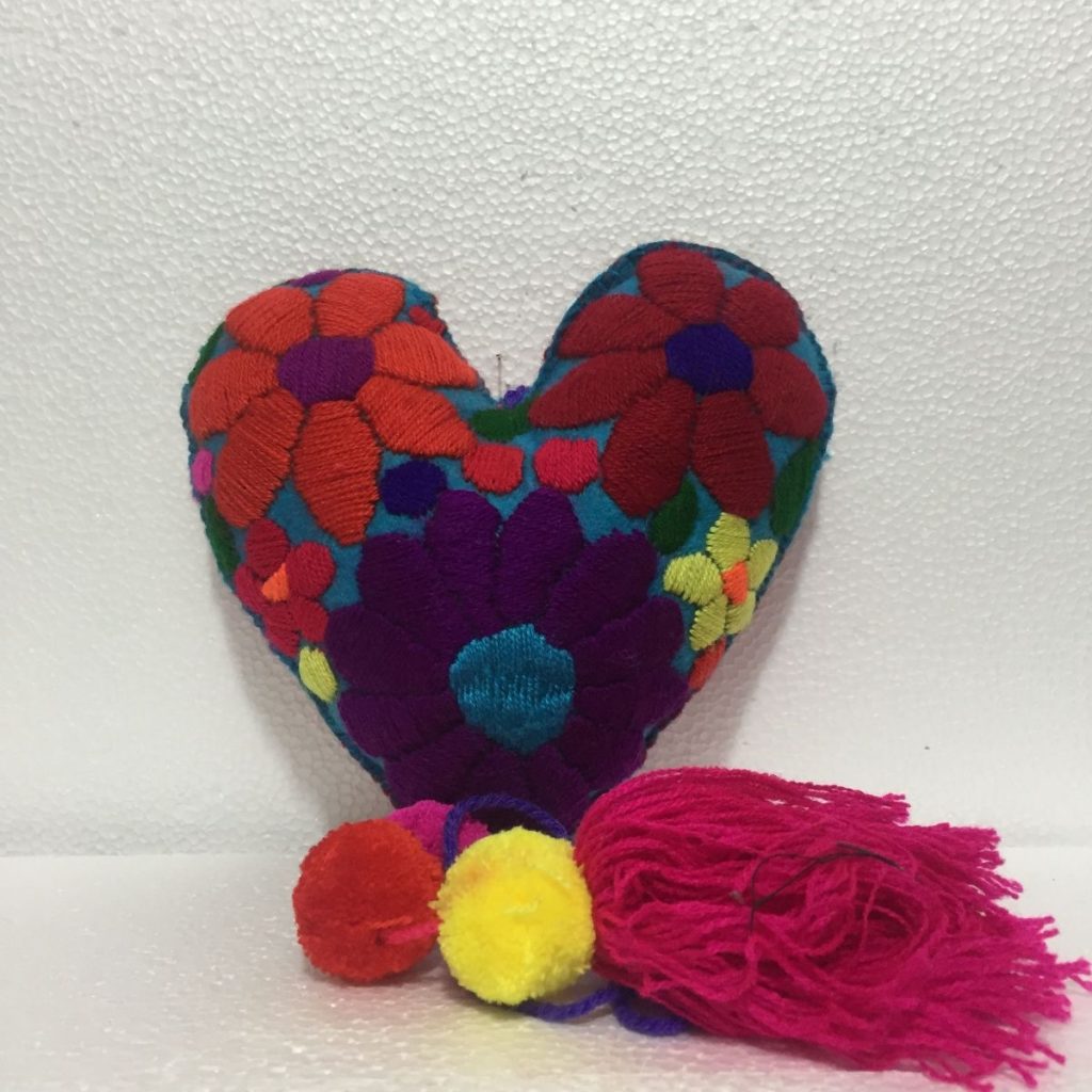 Colgante corazón artesanal (grande) al mayoreo — Imagen 2