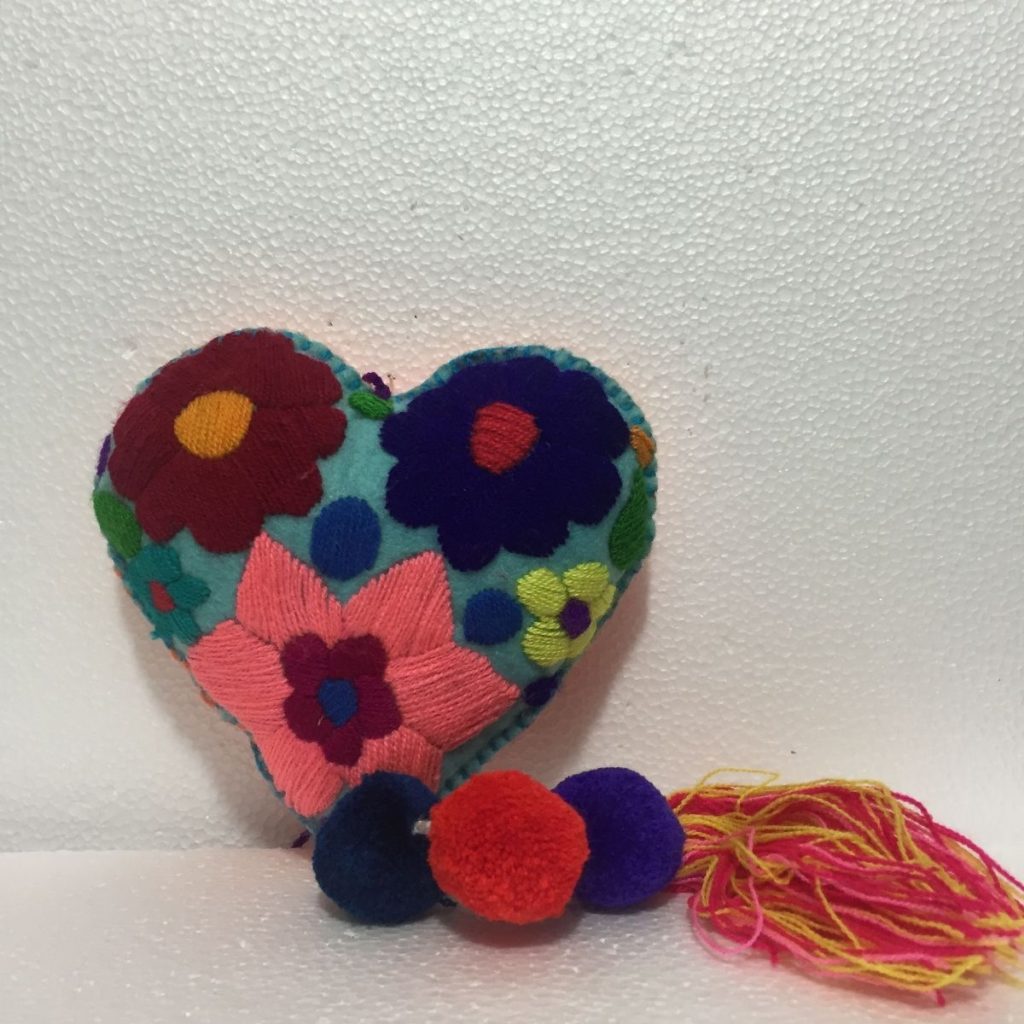 Colgante corazón artesanal (mediano) al mayoreo — Imagen 2